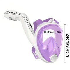 Máscara Subaquática de Mergulho Gold Sports New Space com Snorkel - Foto 2