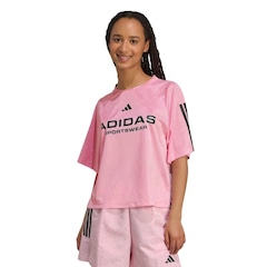 Camiseta adidas M/C Tiro Q3 Feminina - Foto 1