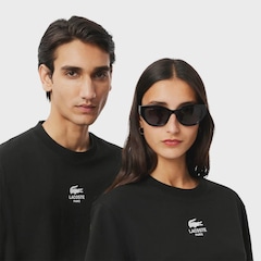 Camiseta Lacoste com Estampa Assinada Noir Unissex - Foto 6