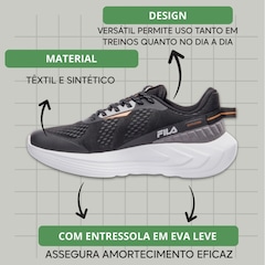 Kit Tênis Feminino Fila Diffusion + Meia - Foto 3