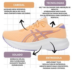 Kit Tênis Feminino Asics Gel-Excite 11 + Meia - Foto 4