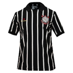 Camisa Corinthians Polo Símbolo Bordado Japão Listrado Coimbra Masculino - Foto 1