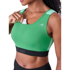 Top Fitness Authen Grit Bossa Ajustável Reto 1 Bolso Feminino - Foto 2