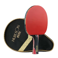 Kit Tênis de Mesa Hueison 1 Raq 5 Estrela e 1 Capa - Foto 1