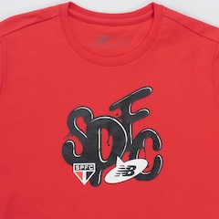 Camiseta do São Paulo New Balance Slime Infantil - Foto 4