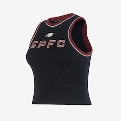 Camiseta Regata Cropped do São Paulo X New Balance Feminina - Foto 2