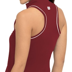 Camiseta Regata Wilson Tour Zip Tank - Feminino - Foto 4