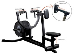 Equipamento Remada Sentada Yang Fit Articulada Profissional Academia - Foto 7