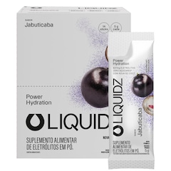 Eletrólitos LIQUIDZ® Zero Açúcares Sabor Jabuticaba - Kit 1 Caixa com 14 sachês - Foto 1