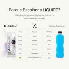 Eletrólitos LIQUIDZ® Zero Açúcares Sabor Jabuticaba - Kit 1 Caixa com 14 sachês - Foto 4