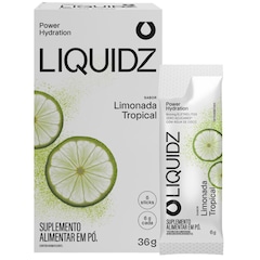 Eletrólitos LIQUIDZ® Zero Açúcares - Sabor Limonada Tropical - Kit 1 Caixa c/ 6 sachês - Foto 1