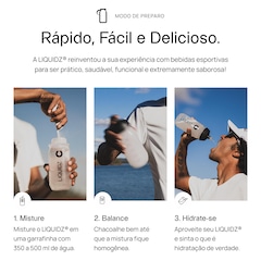 Eletrólitos LIQUIDZ® Zero Açúcares - Sabor Tangerina - Kit 1 Caixa c/ 6 sachês - Foto 7