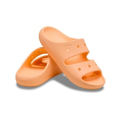 Sandália Unissex Crocs Classic Sandal V2 Electric Sunstone - Foto 4