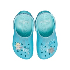 Sandália Unissex Crocs Classic Clog Frozen Elsa K Multi - Foto 5