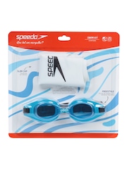 Kit Speedo Óculos e Touca Silicone Natação Swin Freestyle - Foto 4