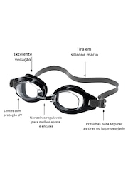 Kit Speedo Óculos e Touca Silicone Natação Swin Freestyle - Foto 2