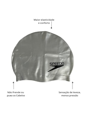 Kit Speedo Óculos e Touca Silicone Natação Swin Freestyle - Foto 3