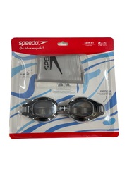 Kit Speedo Óculos e Touca Silicone Natação Swin Freestyle - Foto 4