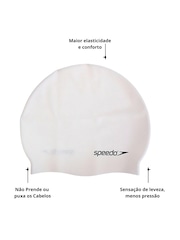 Kit Speedo Óculos e Touca Silicone Natação Swin Freestyle - Foto 3