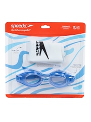 Kit Speedo Óculos e Touca Silicone Natação Swin Freestyle - Foto 4
