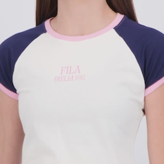 Camiseta Cropped Fila Slim Letter Feminino - Foto 5