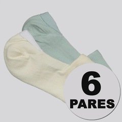Kit 6 Pares de Meia Puma Invisível Feminina - Foto 1