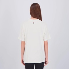 Camiseta Fila Oversized Letter Graphic Feminina - Foto 4