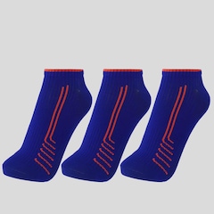 Kit 3 Pares de Meia Lupo Sport Roma Cano Curto Unissex - Foto 1