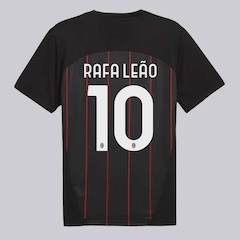 Camisa Milan Pré-Jogo 2025 Puma 10 Rafa Leão Masculina - Foto 1