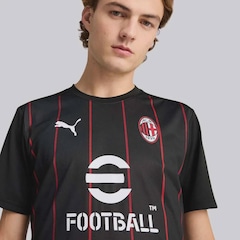 Camisa Milan Pré-Jogo 2025 Puma 10 Rafa Leão Masculina - Foto 4