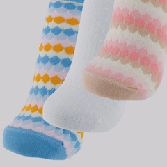 Kit 3 Pares de Meia Selene Cano Curto Feminino - Foto 3
