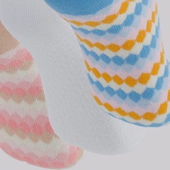 Kit 3 Pares de Meia Selene Cano Curto Feminino - Foto 4