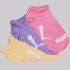 Kit 3 Pares de Meia Puma Sapatilha Infantil - Foto 1