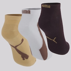 Kit 3 Pares de Meia Puma Sapatilha Masculina - Foto 2