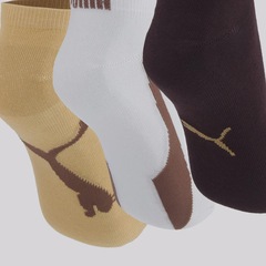 Kit 3 Pares de Meia Puma Sapatilha Masculina - Foto 4
