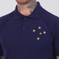 Camisa Polo Cruzeiro Escudo Masculina - Foto 5
