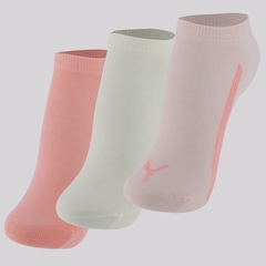 Kit 3 Pares de Meia Puma Sapatilha Feminina - Foto 1