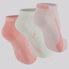 Kit 3 Pares de Meia Puma Sapatilha Feminina - Foto 2