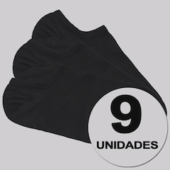 Kit 9 Pares de Meia Selene Sapatilha Invisível Feminina - Foto 1