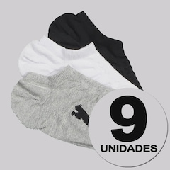 Kit 9 Pares de Meia Puma Sapatilha Feminina Sortida - Foto 1