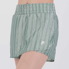 Shorts Saia Fila Nylon Classic Sports Feminino - Foto 1