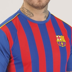 Camisa Barcelona Listrada 10 Lamine Yamal Masculina - Foto 5