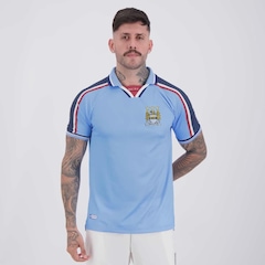 Camisa Manchester City Retrô 1998 Masculina - Foto 1