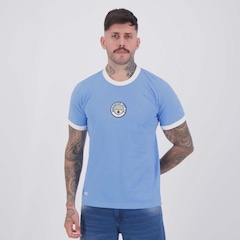 Camisa Manchester City Retrô 1972 Nº 10 Masculina - Foto 3