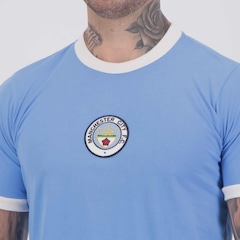 Camisa Manchester City Retrô 1972 Nº 10 Masculina - Foto 5