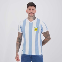 Camisa Argentina Retrô 1978 Listrada Masculina - Foto 2