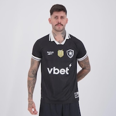 Camisa do Botafogo II 25/26 Reebok Campeão Brasileiro 2024 Masculina - Foto 1