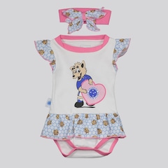 Kit Cruzeiro Body e Tiara Mascote Infantil - Foto 1