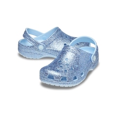 Sandália Unissex Crocs Classic Chunky Glitter Clog K - Foto 4