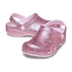 Sandália Unissex Crocs Classic Chunky Glitter Clog K - Foto 4